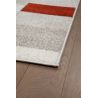 Tapis moderne ivoire graphique rectangle Nelle