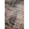 Tapis marron abstrait rectangle moderne Loan