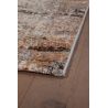 Tapis marron abstrait rectangle moderne Loan