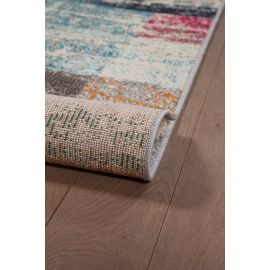 Tapis vintage multicolore intérieur rayé Rubica