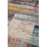 Tapis vintage multicolore intérieur rayé Rubica