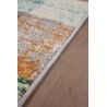 Tapis vintage multicolore intérieur rayé Rubica