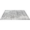 Tapis plat vintage rayé rectangle Casa