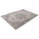 Tapis vintage rectangle rayé beige Gobi