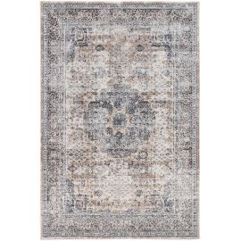 Tapis crème vintage rayé rectangle Laury