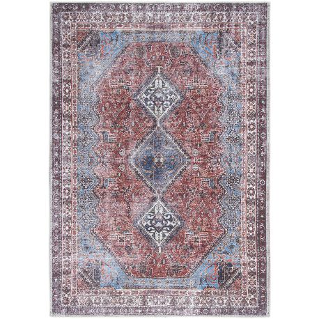 Tapis vintage plat rayé rectangle Streaks