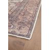 Tapis plat rayé vintage rectangle Amir