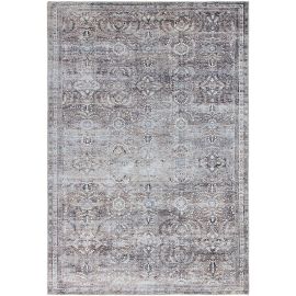 Tapis rayé vintage plat rectangle Livio