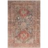 Tapis rectangle vintage rayé plat Kashan