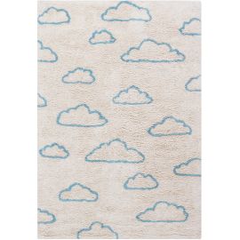 Tapis enfant coton crème tufté Nuage