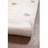 Tapis chambre enfant coton crème tufté Terrazzo