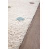 Tapis chambre enfant coton crème tufté Terrazzo