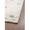 Tapis chambre enfant coton crème tufté Terrazzo