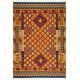 Tapis laine et coton avec franges plat kilim Azyan