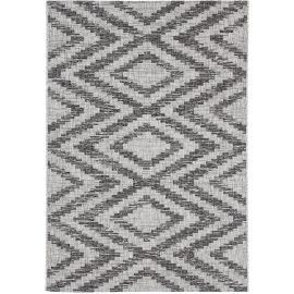 Tapis design plat gris intérieur et extérieur Cleo