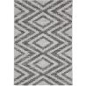 Tapis design plat gris intérieur et extérieur Cleo