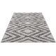 Tapis design plat gris intérieur et extérieur Cleo