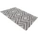 Tapis design plat gris intérieur et extérieur Cleo