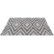 Tapis design plat gris intérieur et extérieur Cleo