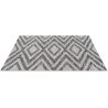 Tapis design plat gris intérieur et extérieur Cleo