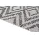 Tapis design plat gris intérieur et extérieur Cleo