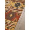 Tapis kilim laine et coton plat avec franges Bangui