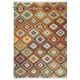 Tapis kilim plat laine et coton avec franges Bamako