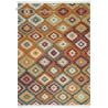 Tapis kilim plat laine et coton avec franges Bamako