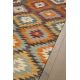 Tapis kilim plat laine et coton avec franges Bamako