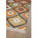 Tapis kilim plat laine et coton avec franges Bamako