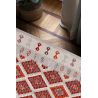 Tapis plat kilim avec franges laine et coton Folck