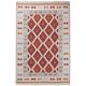 Tapis plat kilim avec franges laine et coton Folck