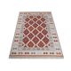 Tapis plat kilim avec franges laine et coton Folck