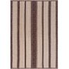 Tapis jute et laine plat moderne ethnique Solna