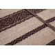 Tapis jute et laine plat moderne ethnique Solna