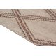 Tapis ethnique berbère plat laine et jute Karo