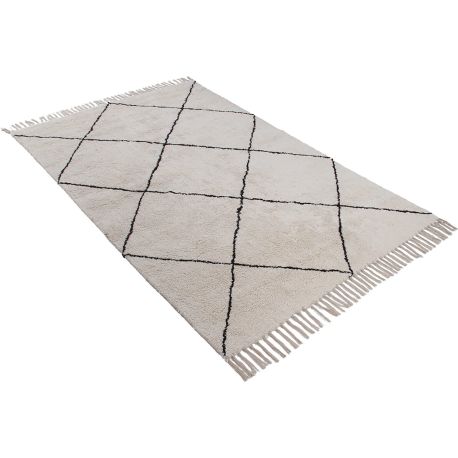 HEG Tapis tissé à la main 160x230 cm 100 % coton Patchwork de couleur