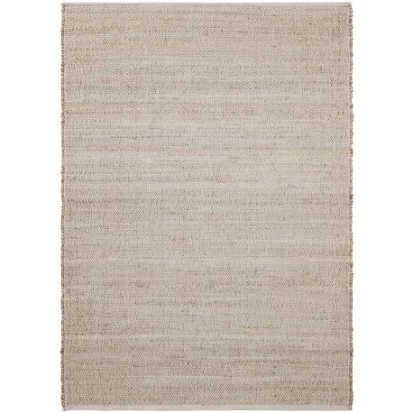 Tapis jute et coton plat moderne blanc kenza