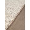 Tapis jute et coton plat moderne blanc kenza