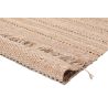 Tapis jute moderne naturel avec franges plat Nakka