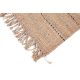 Tapis jute moderne naturel avec franges plat Nakka