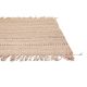 Tapis jute moderne naturel avec franges plat Nakka