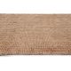 Tapis jute moderne naturel avec franges plat Paloma