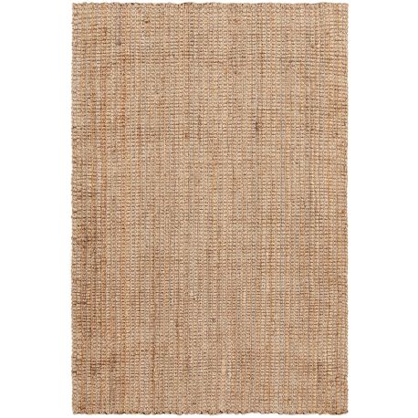 Tapis jute moderne naturel avec franges plat Paloma