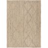 Tapis naturel jute graphique plat rectangle Louxor