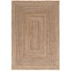 Tapis jute design naturel plat intérieur Mila