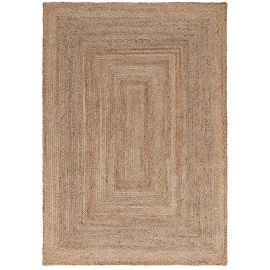 Tapis jute design naturel plat intérieur Mila