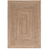 Tapis jute design naturel plat intérieur Mila