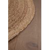 Tapis rond jute plat moderne Knit