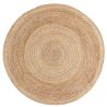 Tapis rond jute plat moderne Knit